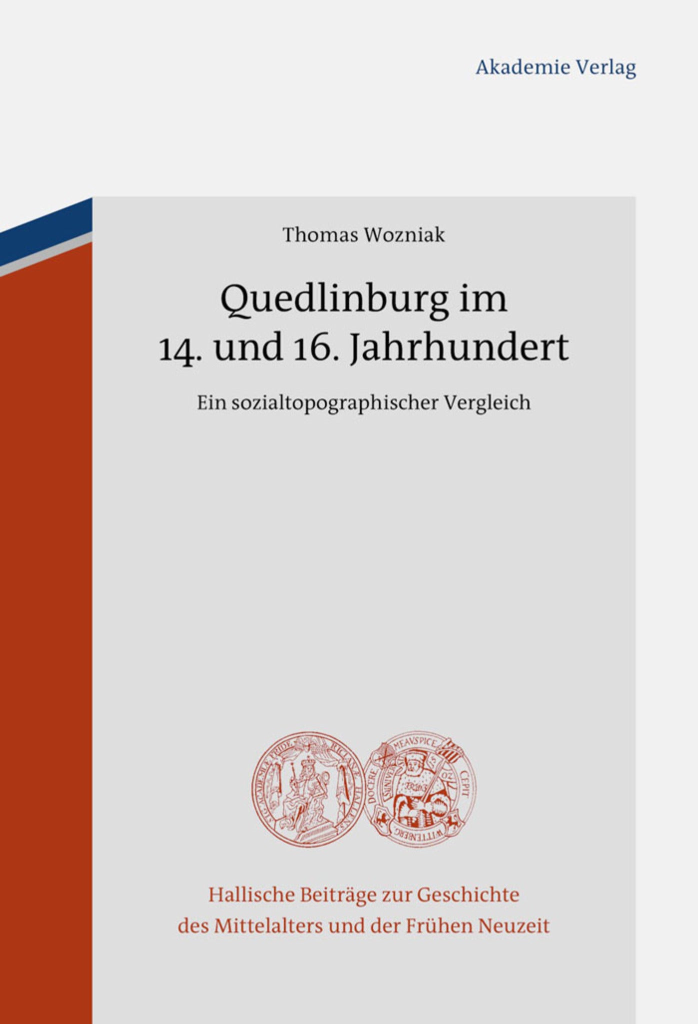 Cover image for Quedlinburg im 14. und 16. Jahrhundert ISBN 9783050060491